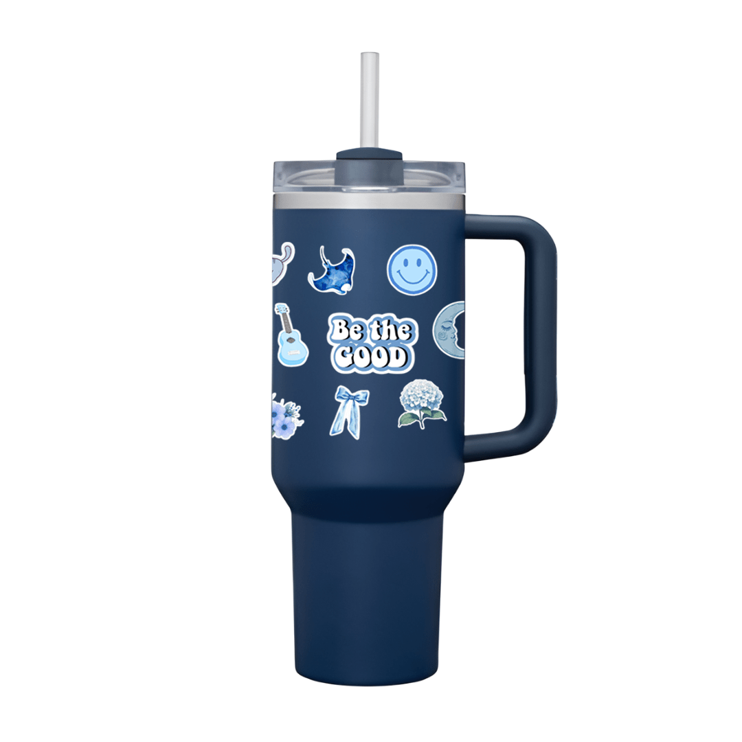 Sticker Splash Aqua Daydream Tumbler - Memories InsiteBLUE STCKER TUMBLER-BLUE STAN
